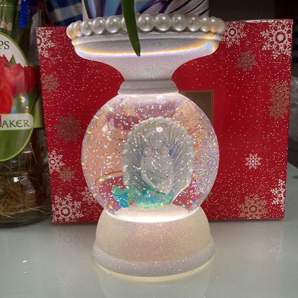 Bath & Body Works Accents Bbw Mermaid Pearl Globe Candle Holder